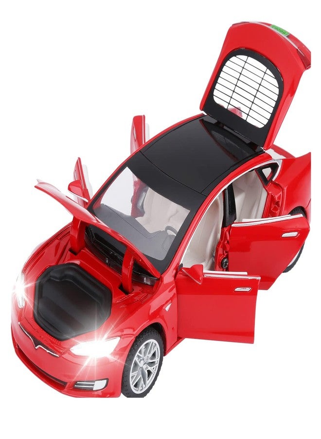 SASBSC Toy Cars Die Cast Metal Model Cars with Door Open Light and Sound Pull Back Car Toys for Boys and Girls 3-12 Years Old - Image 1